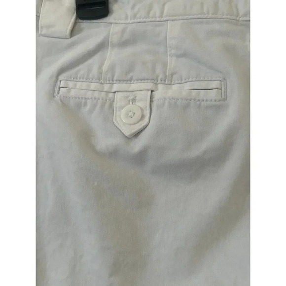 Eddie Bauer Womens Shorts White Flat Front‎ Pockets Size 4 - Picture 4 of 9